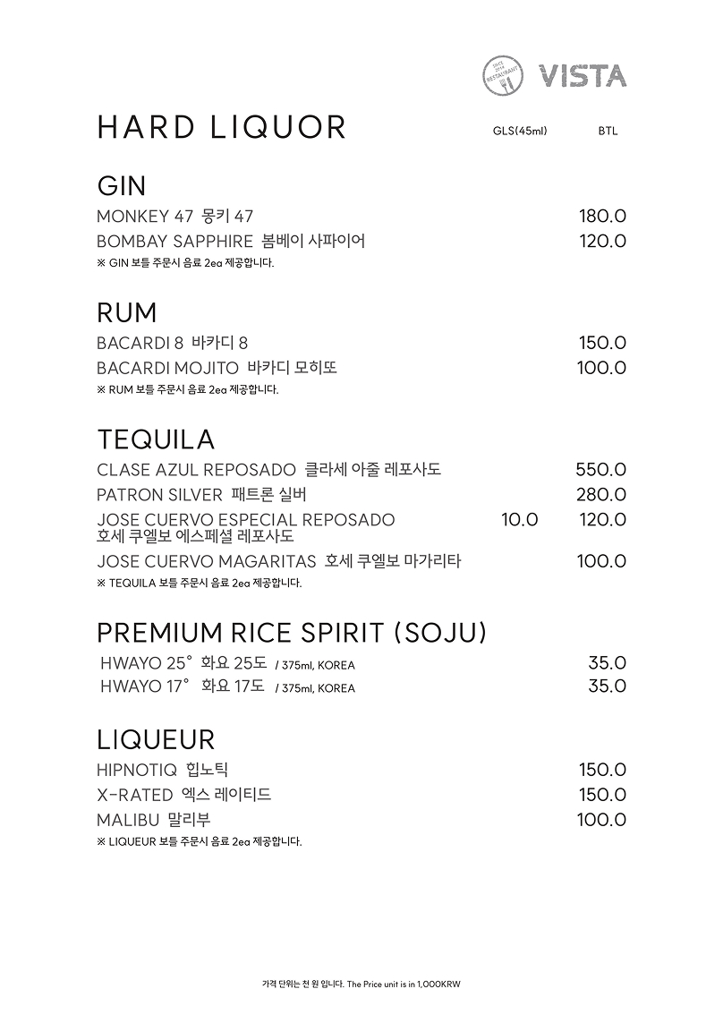 Vista Liquor Gin&Rum